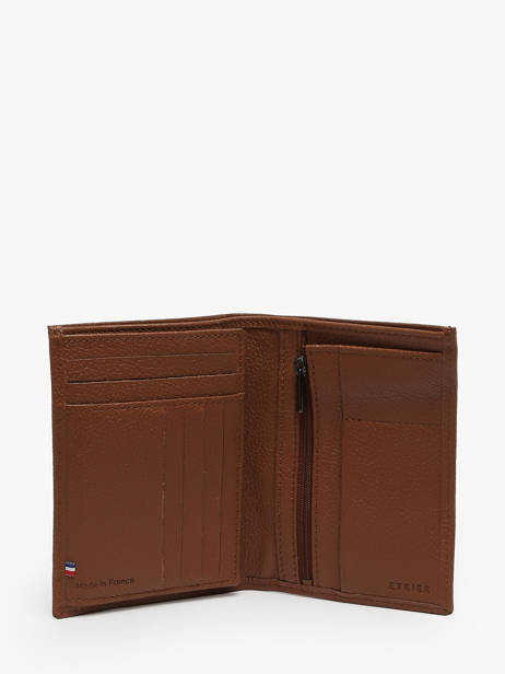 Wallet Leather Madras Etrier Brown madras EMAD271 other view 1