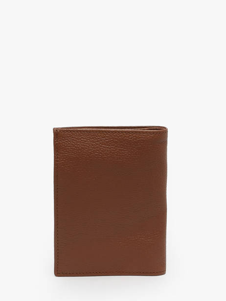 Wallet Leather Madras Etrier Brown madras EMAD271 other view 3