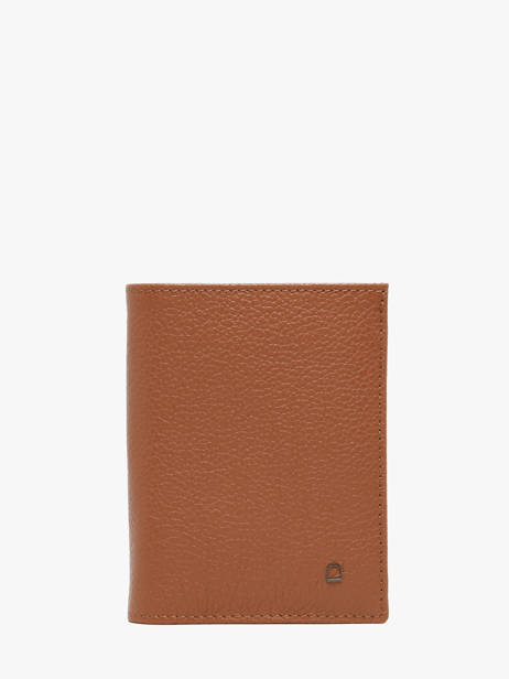 Portefeuille Porte-monnaie Cuir Etrier Marron madras EMAD5016